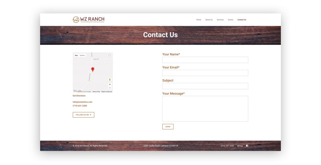 WZ Ranch Website | Blakely + CompanyBlakely + Company